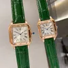 Classic luxury men's watch women's quartz watch 32mm sapphire leather waterproof fashion watch Montel couple watch