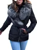 Kvinnor Down Parkas Winter Casual Overcoat Bright Surface Women Jacket Skin Touch Belt Great Faux Päls Collar Lady Puffer Cotton Pock Parka S 5XL 231106