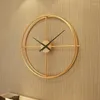 Wall Clocks 60cm Nordic Modern Design Mute Clock Restaurant Home Fashion Decorative Quartz Big Hanging Wathc On The Klok