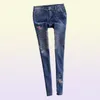 Women Rhines Diamond Leggings Denim Jeans Women Pants Skinny Stretch Plus Size Pencil Slim Vintage Trouser2854974