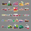 50st Little Cartoon Train Stickers Kids Reward Stickers Graffiti Sticker Mixed Phone Case Bagage Waterproof Diy Decal