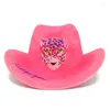 Baretten Western Cowboyhoed Unisex Cowgirl Kostuum Partij Rekwisieten Schedel Fedora Cap Groothandel