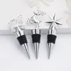 Christmas Wine Stoppers Bar Tools Santa Claus Elk Snowflake Metal Bottle Stopper Party Supplies