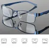 Lunettes de soleil Cadres Mode Square Optique Business Style Myopie Prescription Hyperopie Alliage Lunettes Ordinateur Lecture Mâle Spectacle