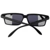 Солнцезащитные очки с защитой от слежения Очки заднего вида Мужчины Женщины Винтажные черные квадратные оттенки Светоотражающие солнцезащитные очки See Behind Spy с зеркалом сбоку P230406
