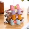 Dog Collars Cute Knitting Flower Pet Collar With Bell Adjustable Buckle Cat Neck Strap Bow Tie For Small Dogs Accessories