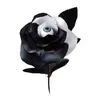 Fleurs décoratives 5 pièces fleur de Rose artificielle disposition fantôme grands yeux Halloween décoration Festival Po accessoires décor fournitures de fête