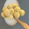 Blooming Paradise Artificial Fake Flower Plants Silk Chrysanthemum Ball Hydrangea Arrangements Wedding Home Kitchen Garden Party Table Floral Diy Flowers Decor