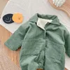 Rompers Milancel baby corduroy jumpsuits bont voering meisjes kleding fleece bovenkleding 230406