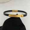 Charm Armbanden Mode Beroemde Ontwerper Zwart Koeienhuid Lederen Armband Mannen Vrouwen Koppels Trend Klassieke Sieraden Accessoires