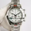 Najwyższej jakości ceramiczny zegarek chronografu 116520 40 mm Cal.4130 Ruch Automatyczne mechaniczne zegarki męskie 904L Sapphire Waterproof ze stali nierdzewnej Wodoodporna zegarek