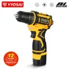 電動ドリルVvosai 16V最大ブラシレスコードレス32nmドライバー251トルク設定2Speeds Mtseries Power Tools 230406