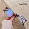 2023 Модельер -дизайнер новые солнцезащитные очки 23 зеркальные рамки Zhao Lusi То же самая овчина вязаная цепная линза