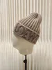Classic designer cashmere loewf knitted hat for ladies Beanie cap Winter men's woollen woven thermal hat for birthday gift