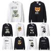 Moschino Hoodie Impressão gráfica Hoodies Perfeito Oversized Outono Womens Designers Hoodys Sweater Sports Round Neck Manga Longa 4FNL