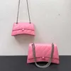 2023 Gerçekten 7A Ayna Kalite ezme Zinciri Torbaları Tasarımcı Moda Kadın Lady Çanta Kayışları Omuz Crossbody Tote Canse Orijinal Deri Cüzdan Büyük Boyut