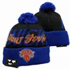 Luxury beanies Knicks Beanie New York designer Winter men women Fashion design knit hats fall woolen cap letter jacquard unisex warm skull Sport Knit hat a4