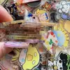 Decoratieve objecten Figurines 40 mm Pop Mart Dimoo Acryl Disc Cartoon Flatback Dubbele zijde Kleine hanger voor doe -het -zelf decoratie Haarspelers Clips Activiteit Gift Auto 230406