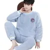 Pyjama chaud pour hommes, ensemble 2 pièces en flanelle, vêtements de maison surdimensionnés, deux pièces, collection automne-hiver 2023