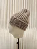 Luxury cashmere Winter knitted loewf women's designer Beanie cap Men's woollen woven thermal hat birthday gift91