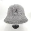 Kangol Damen-Eimerhut, Kaninchenfell-Beckenhut, Damen, Wärme, Individualität, Trend, Känguru-Stickerei, warmer Fischerhut, Y220818