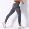 Kvinnors leggings hög midja kompression tight sportbyxor skjuter upp springa kvinnors gym fitness långa ben sömlösa bukkontroll gym byxor 230406