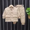 Clothing Sets New Winter Autumn Baby Boys Clothes Long Sleeve Pants Cotton Warm Children Clothing Toddler Tracksuit