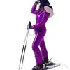 سلع رياضية أخرى جديدة سميكة تزلج دافئة تزلج على التزلج على الجليد ومقاوم للرياح سراويل سترة على الجليد أزياء الثلوج الإناث في الهواء الطلق ارتداء HKD231106