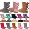 Bottes de neige de designer hommes femmes australiennes chaussures tasman bailey dune châtaigne hiver boucle fourrure chaude demi genou luxe dame en peau de mouton laine intégrée glies pantoufle