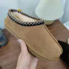 2024 Invierno para mujer Tasman Slipper Australia Diseñador clásico Forrado con forro polar Tasman Slipper Suede Upper Wool ultra mini Botas para la nieve U Tag sin caja