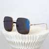 Tasarımcı Modelleri Güneş Gözlüğü Büyük boy güneş gözlüğü kadın moda kare lens altın çerçeve polarize gözlük moda stil erkek güneş gözlükleri locs güneş gözlüğü
