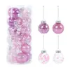 Outros suprimentos de festa de evento 24pcs 6cm Bolas de Natal Xmas Árvore Pendurada Ornamentos Bola Decorações para Casa Navidad Ano Presente Pingente 230406