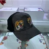 Heren Baseball Caps Tijgerkop Hoeden bee snake Geborduurd bot Mannen Vrouwen pet Zonnehoed gorras Sport mesh Cap 2023217G