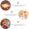Piatti Vassoio Artigianato Contenitore Creazione Organizzatore in legno Maniglia per riporre attività per bambini Decorazioni per tavolini da caffè