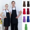 Tablier de cuisine réglable pour femmes et hommes, Chef serveur, café, boutique, barbecue, coiffeur, bavoirs cadeaux personnalisés, vente en gros