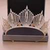 Hårklipp Fashion Crown Crystal Wedding Headgear Ladies Flerfärgade tillbehör Söt romantisk legering