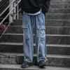 Jeans pour hommes Hommes Baggy Ripped pour Denim Pantalon Mâle Punk Rave Goth Pantalon Cargo Streetwear Automne Hip Hop315f