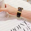 Designer Gold Watch Band Links für Apple Watch Band 49mm 44mm 45mm 38mm iwatch Serie 8 9 4 5 6 7 Armband Leder Rivet Armband Original Monogram Letter Print