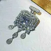 Broches Broches Incroyable Clair Cubique Zircon Bouteille De Parfum Broche avec Larme Gland Q231107