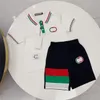 Designer Children's Polo Clothing Set Summer Boys Girls Fashion Fashion Casual Coton Cotton T + Shorts Twere Set Taille de 90 cm-160 cm A13