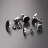 Stud Earrings 1-4 Pairs Stainless Steel Enamel Round For Men Women 4 Colors/Set 6MM/8MM/10MM/12MM Option