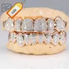 Bereal Sieraden Vergulde Moissanite Tanden Onzichtbaar met Princess Cut Sier VVS Custom Hip Hop Iced Out Grillz