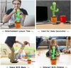 Decoratieve objecten Figurines Verjaardagscadeau Dancing Cactus Electron Plush Toy Soft Doll Babies die kunnen zingen en danstem interactief Bled 230406