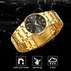 Armbanduhren WWOOR Diamantuhr für Herren Luxusuhren Gold Mode kausal Edelstahl wasserdicht Armbanduhr Uhr Relogio Masculino