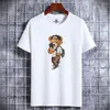 Heren T-shirts Grappige beer Harajuku T-shirt voor mannen Summer T-shirt Korte Sleevet-shirt Kleding Male