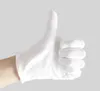24 pary białych rękawiczek Czysta bawełniana etykieta cienka placka z koraliki Plack Mężczyźni i kobiety robocze Ochrona Pracy Zuży