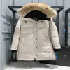 Designer canadien mi-longueur version Puffer Goose Down Veste Femme Parkas Hiver Épais Manteaux Chauds Coupe-Vent Streetwear Jjvk Kti7