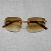 Fashionabla lyxiga utomhus solglasögon Trend Finger Luipaard Style Slumpmässiga män Square Shadow Metals Frame Clear Glass Women For Beaching Eyewearkajia