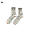 Women Socks 1Pair Vintage Harajuku Retro Embroidery Spring Woman Japanese Kawaii Cute Ethnic Lolita Lace Flower Crew Fashion