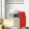 220V Commercial Meat Slicer Vegetable Cutter Machine Desktop Meat Cutter Machine Knife Set Löstagbar multifunktion